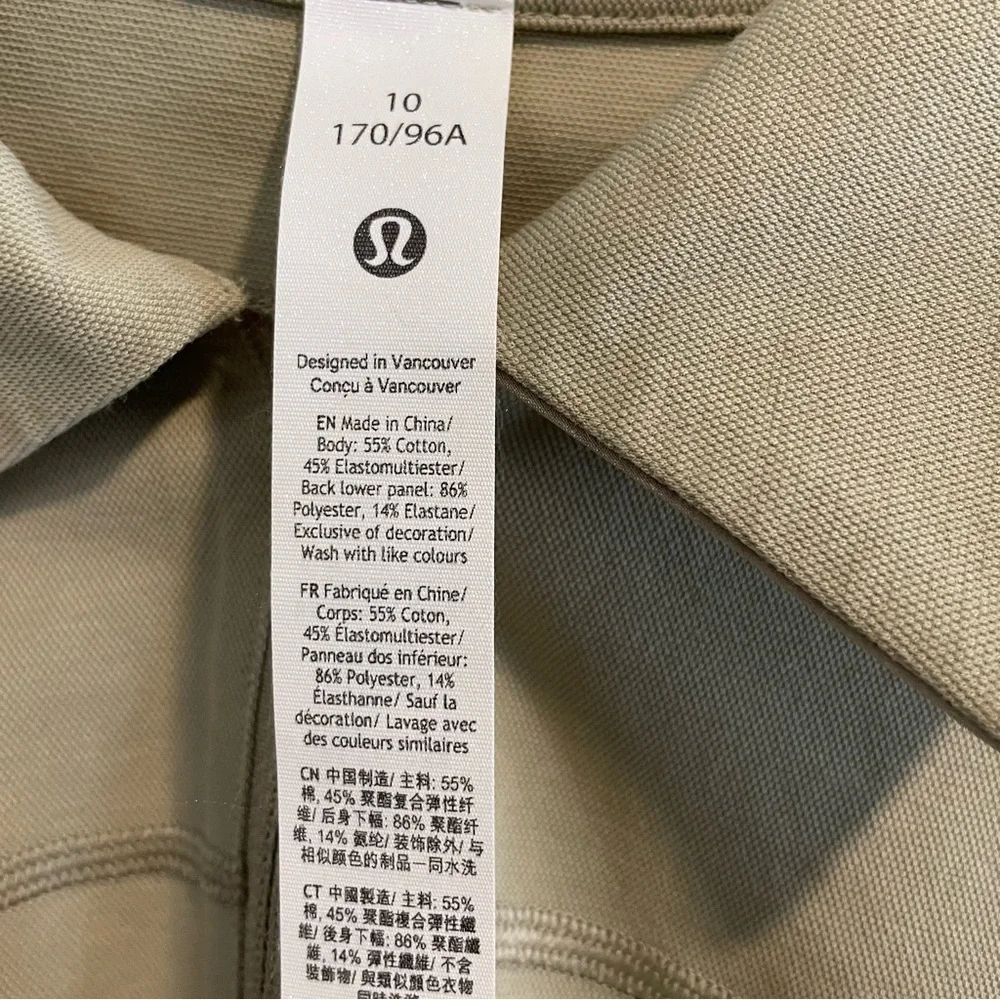 Lululemon Women's Golf 1/4 Zip Pullover Back Pleated 10 - Picture 5 of 6